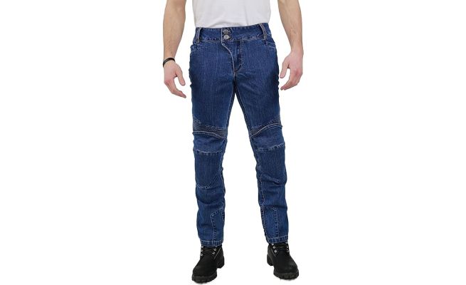 Jeans moto albastri, 3XL, HOBBY NERVE Ranger de marimea MOBILA oferit